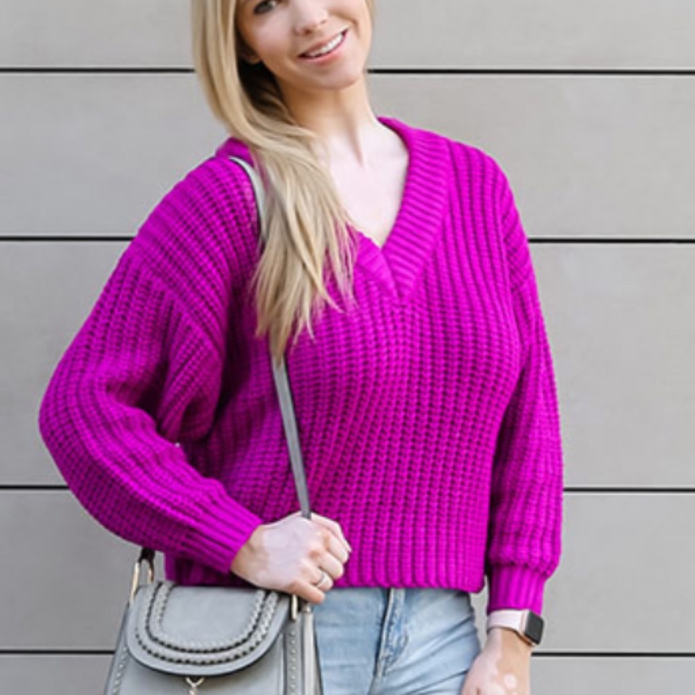 Sweater Topshop purple